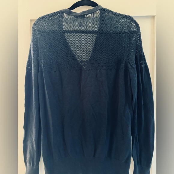 Long Elegant Legs | Chevron Pointelle Cardigan - Picture 4 of 7